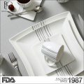 Wholesale good quality restaurant buffet dinner plate white hotel porcelain plates